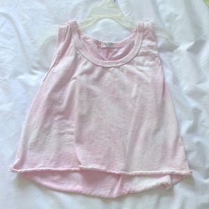John Galt cropped tie dye tank